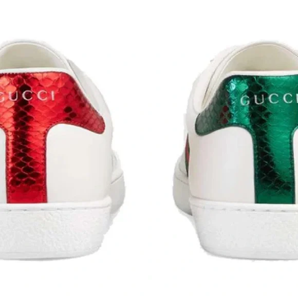 Gucci Ace Embroidered Snake Sneakers - Picture 3 of 8